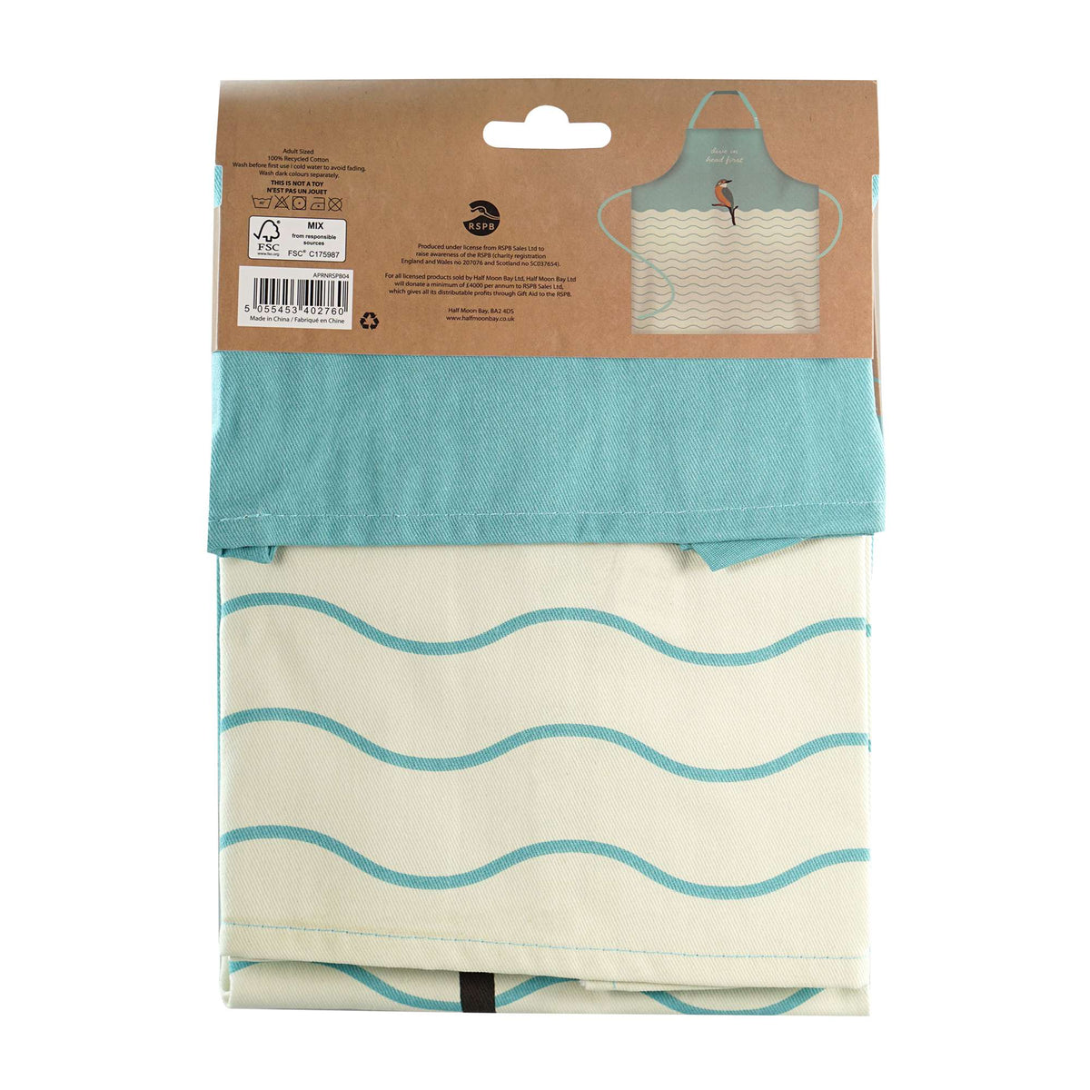 RSPB Kingfisher Recycled Cotton Apron