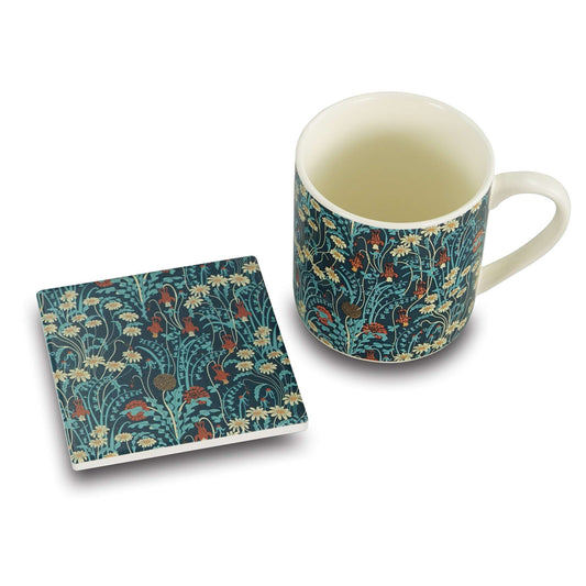 Coaster Ceramic Square - ACS Walter Crane (Meadow Flowers)
