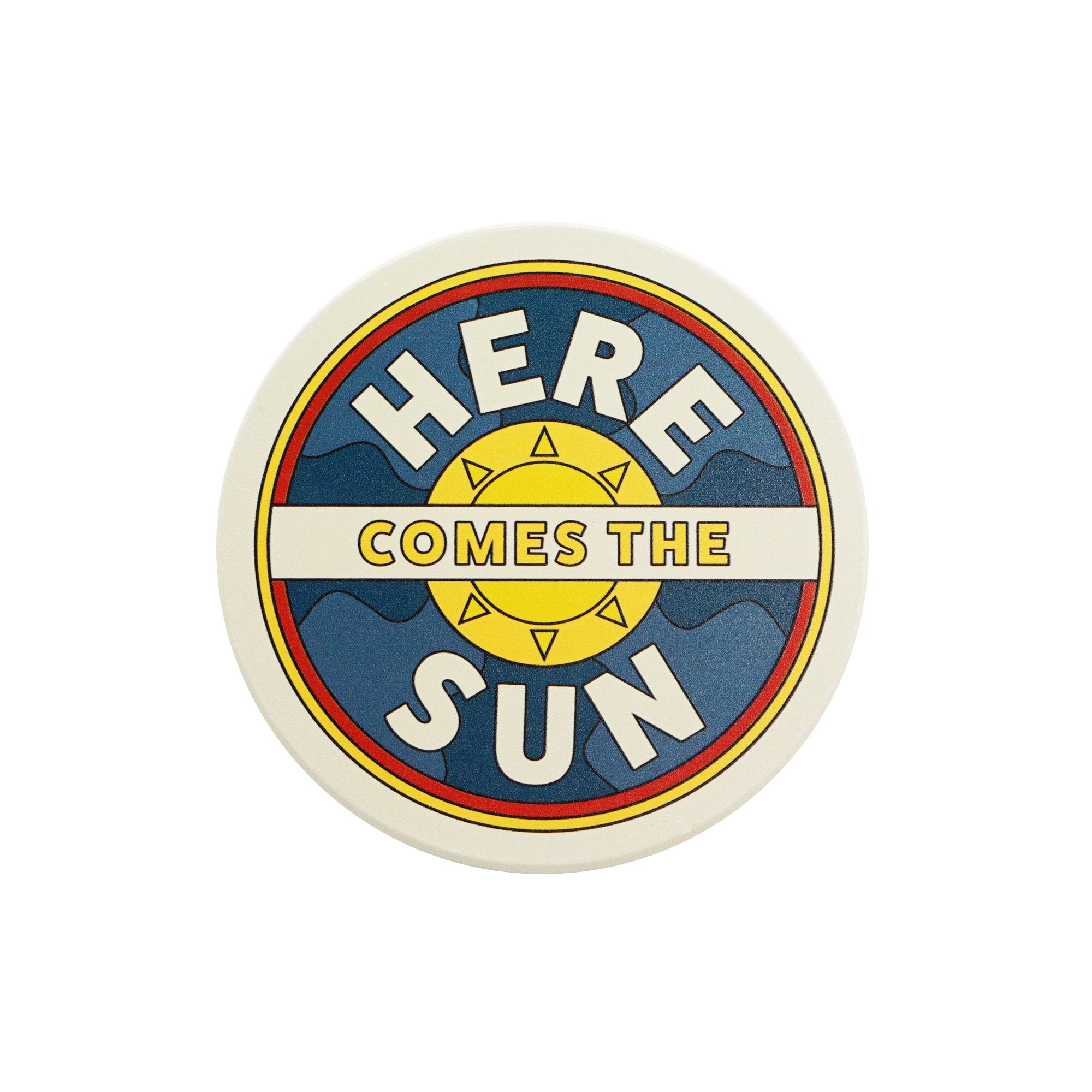 Coaster Single Ceramic - The Beatles (Here Comes the Sun)