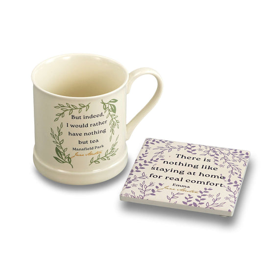 Coaster Ceramic Square - Jane Austen (Emma)