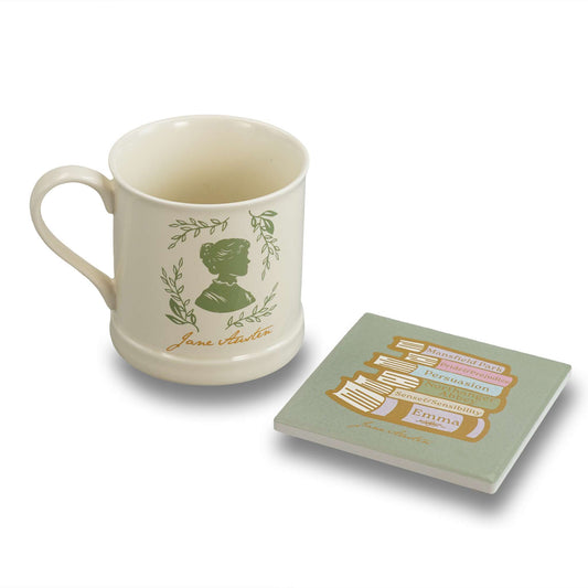 Coaster Ceramic Square - Jane Austen (Books)