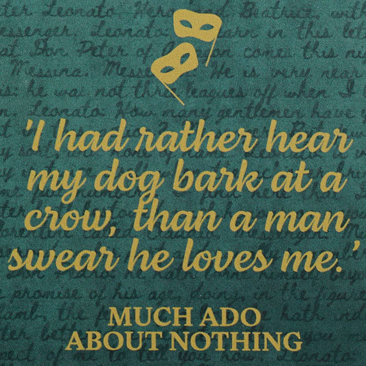 Shakespeare Much Ado Beatrice Ceramic Coaster