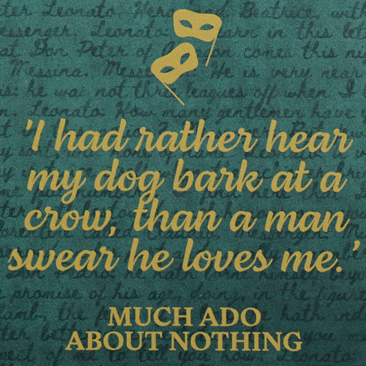 Shakespeare Much Ado Beatrice Ceramic Coaster