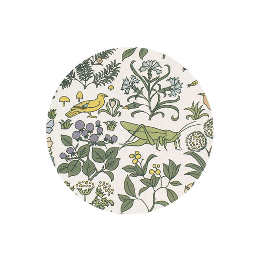 Coasters Ceramic Round Set of 2- ACS Voysey (Apothecary's G