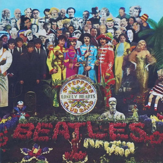 The Beatles Sgt. Pepper Drumhead Square Ceramic Coaster