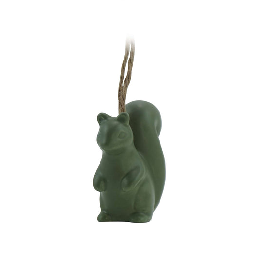 Hanging Decoration - Woodland Folk (Green Squirrel)