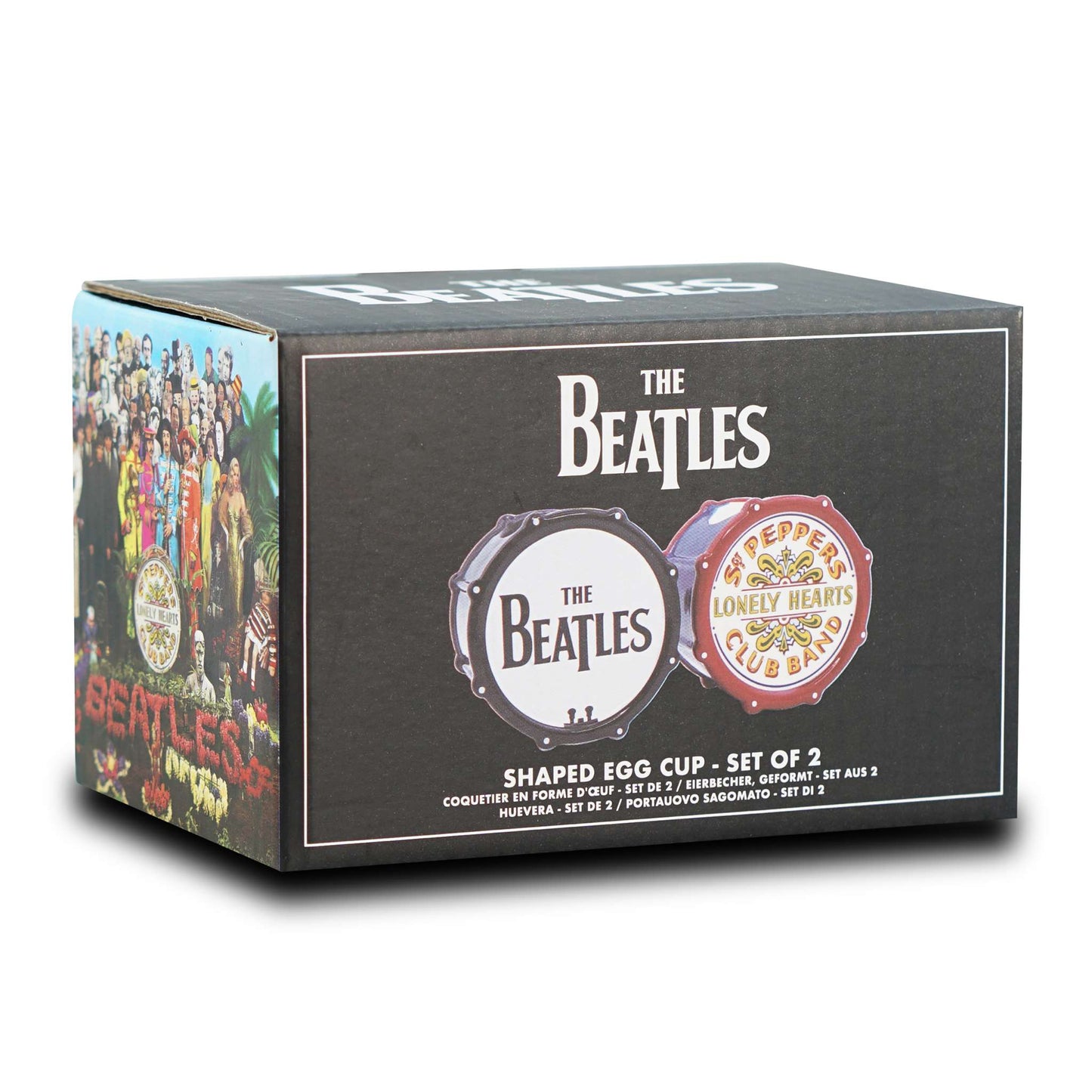 The Beatles Sgt. Pepper Drumhead Set of 2 Shaped Egg Cups