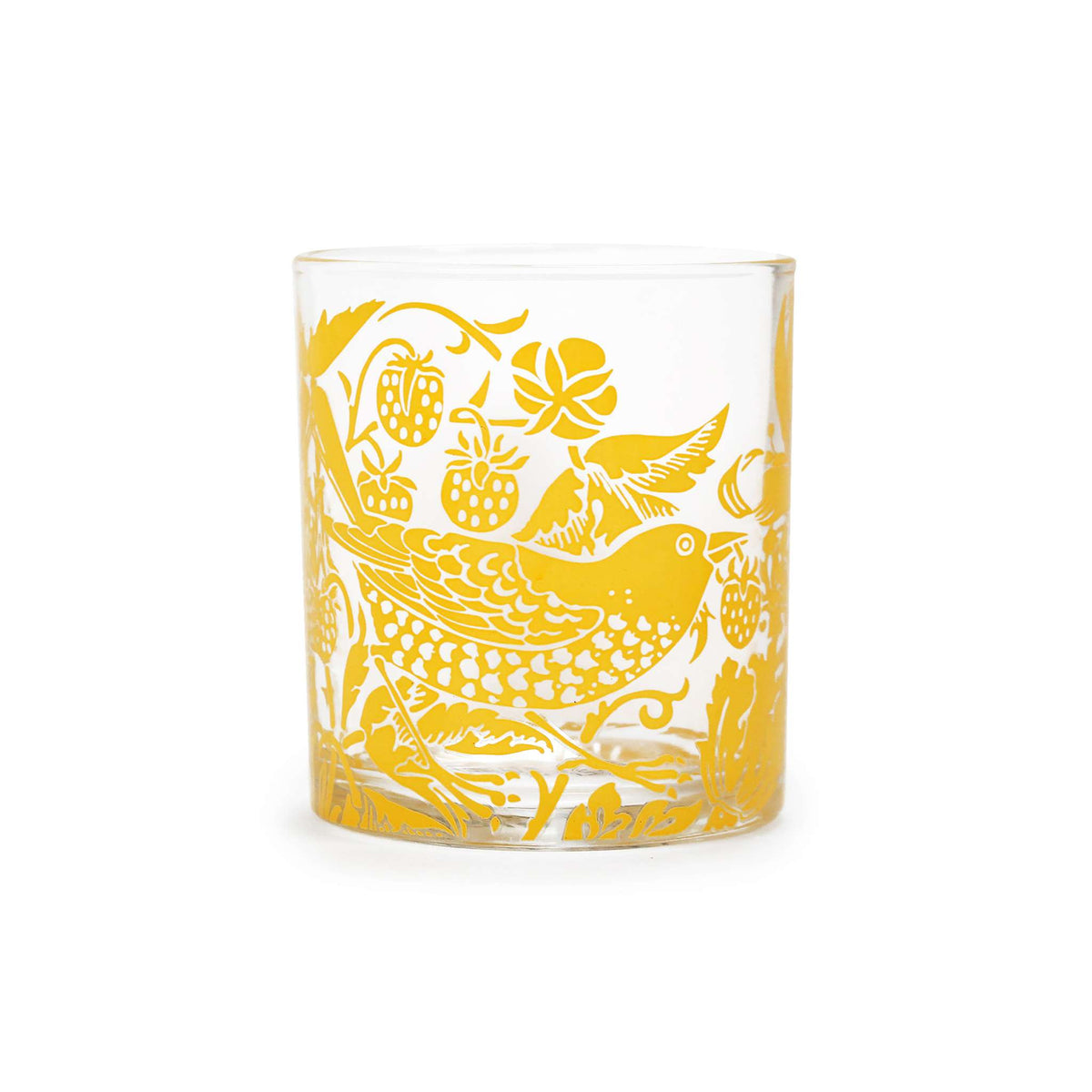 William Morris Strawberry Thief Quince 300ml Glass Tumbler