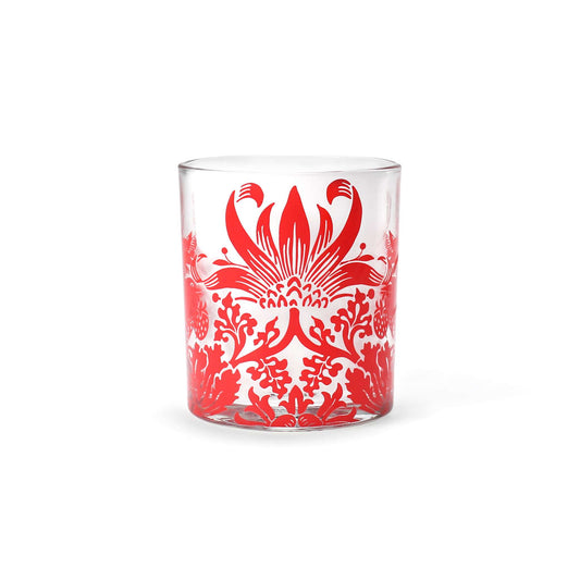 William Morris Strawberry Thief Raspberry 300ml Glass Tumbler