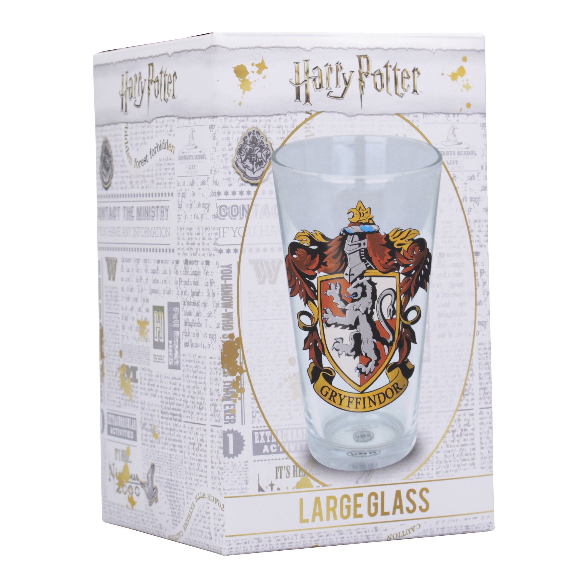 Glass Boxed (450ml) - Harry Potter (Gryffindor Crest)