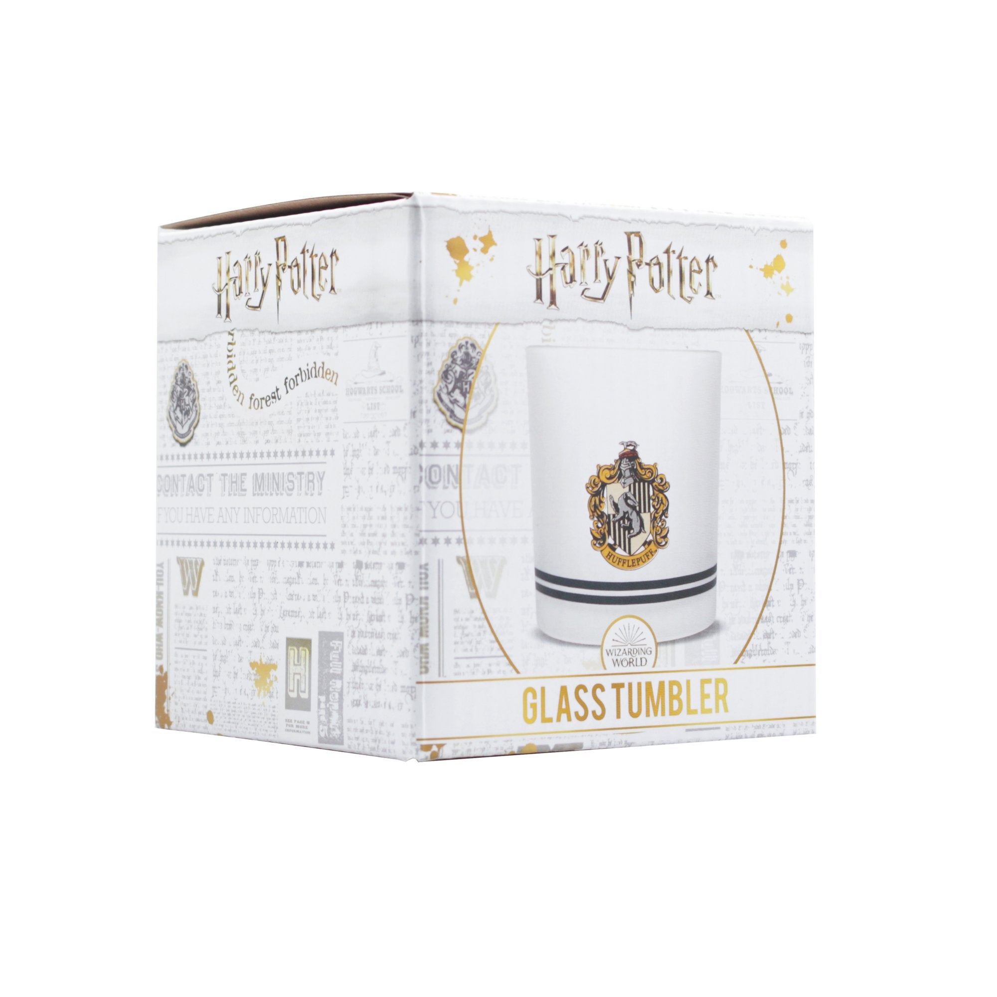 Glass Tumbler Boxed (300ml) - Harry Potter (Hufflepuff)