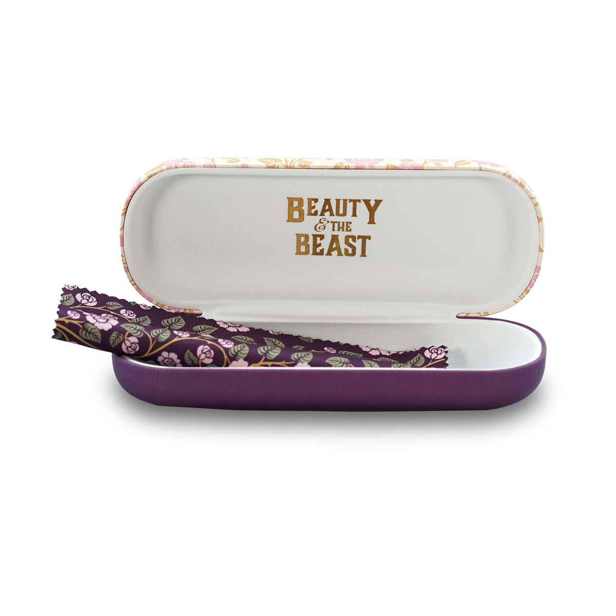 Beauty and the Beast Hard Glasses Case with Cloth