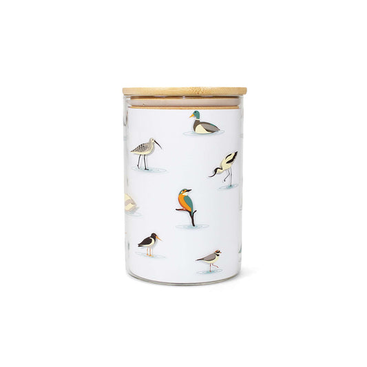 Storage Jar Glass (950ml) - RSPB (Water Birds)