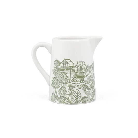 Kate Heiss Woodland Green Allotment Ceramic Jug - 500ml