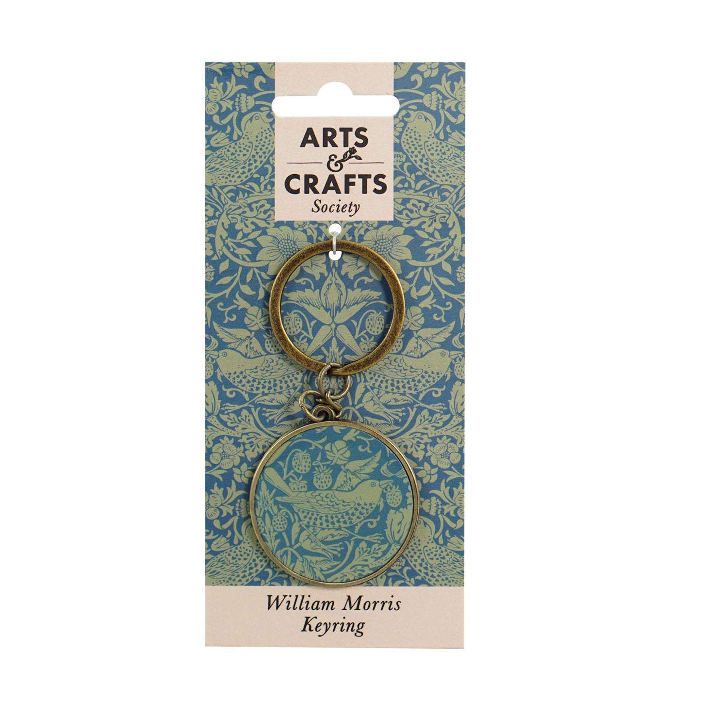 Keyring Metal - ACS William Morris (Sage)