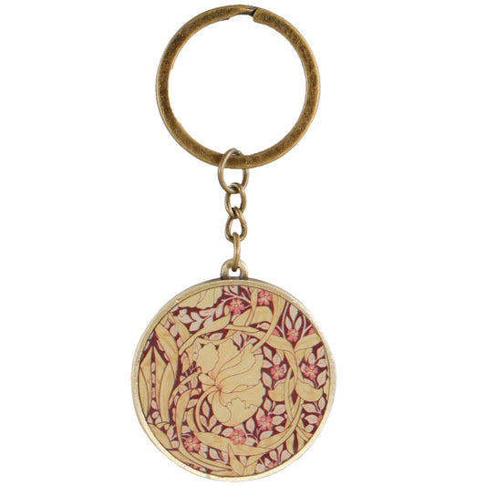 William Morris Pimpernel Metal Keyring