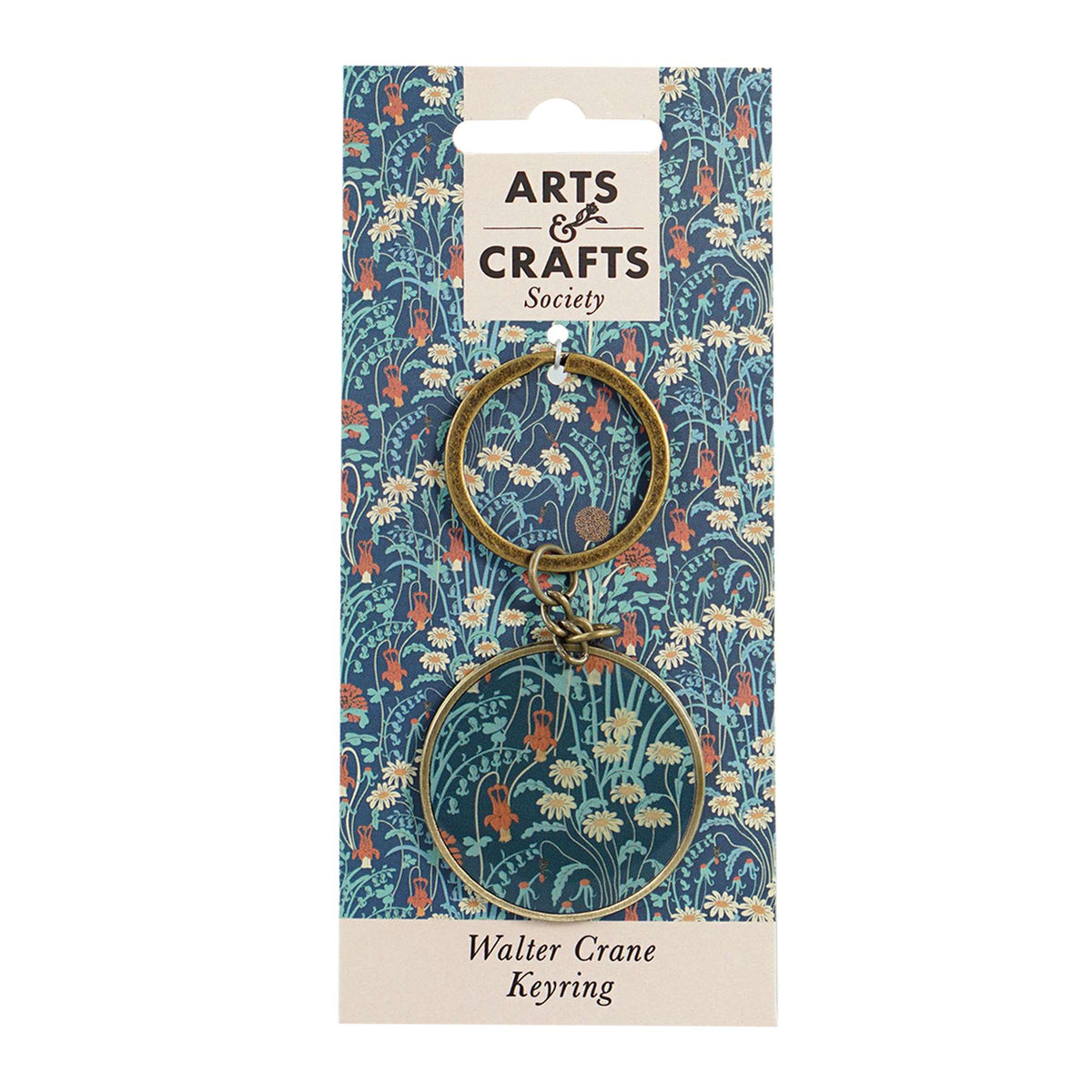 Keyring Metal - ACS Walter Crane (Meadow Flowers)