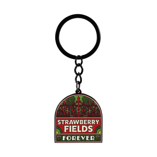 The Beatles Strawberry Fields Metal Keyring