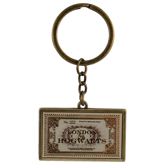 Harry Potter 'London to Hogwarts Ticket' Metal Keyring