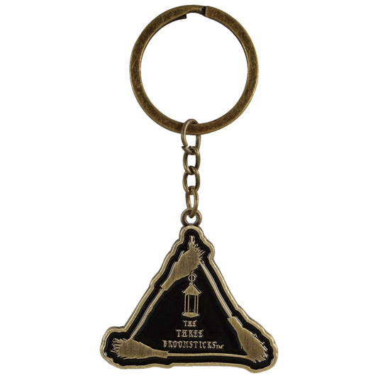Harry Potter Three Broomsticks Embossed Metal Keyring