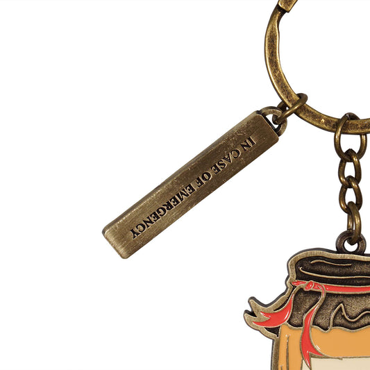 Paddington Bear Marmalade Jar Metal Keyring