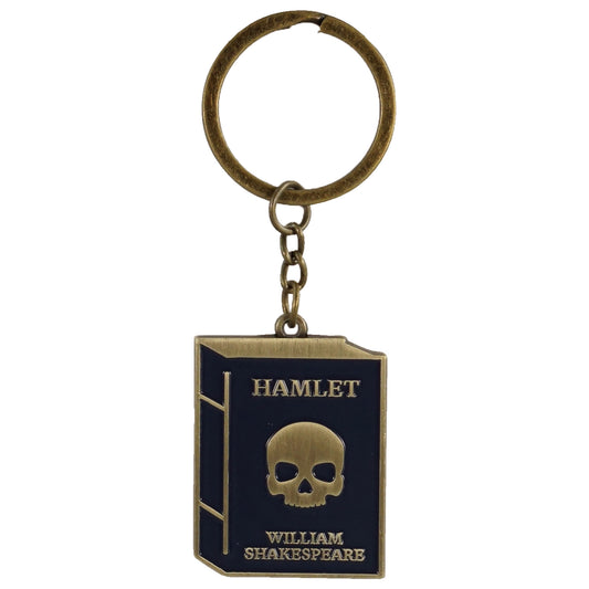 Shakespeare Hamlet Skull Metal Keyring