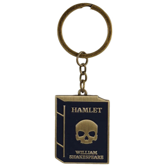 Shakespeare Hamlet Skull Metal Keyring