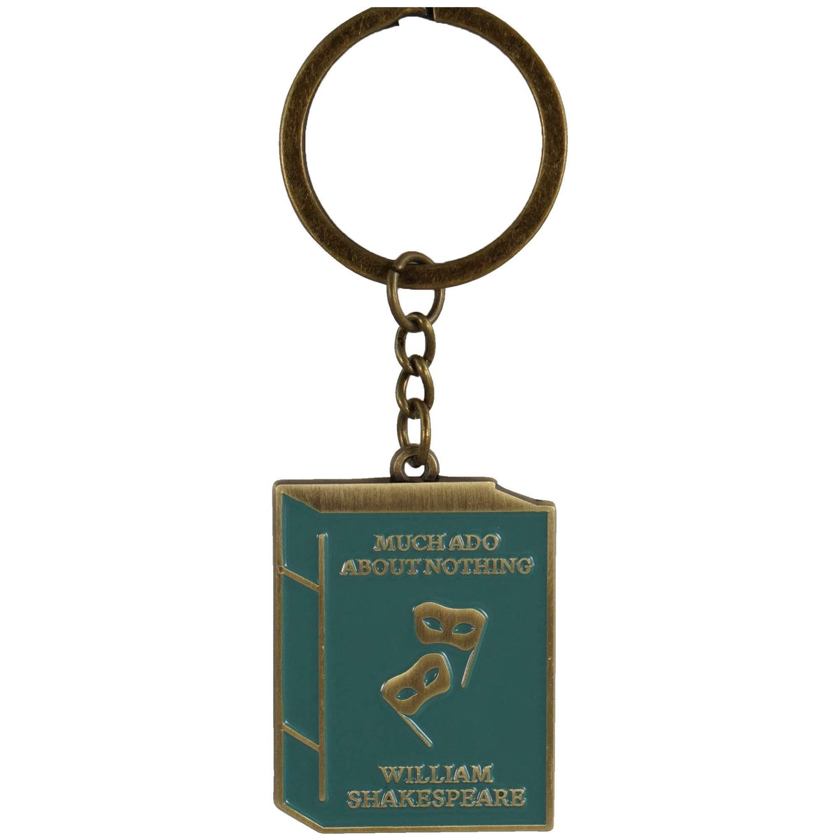 Shakespeare Much Ado Metal Mask Keyring