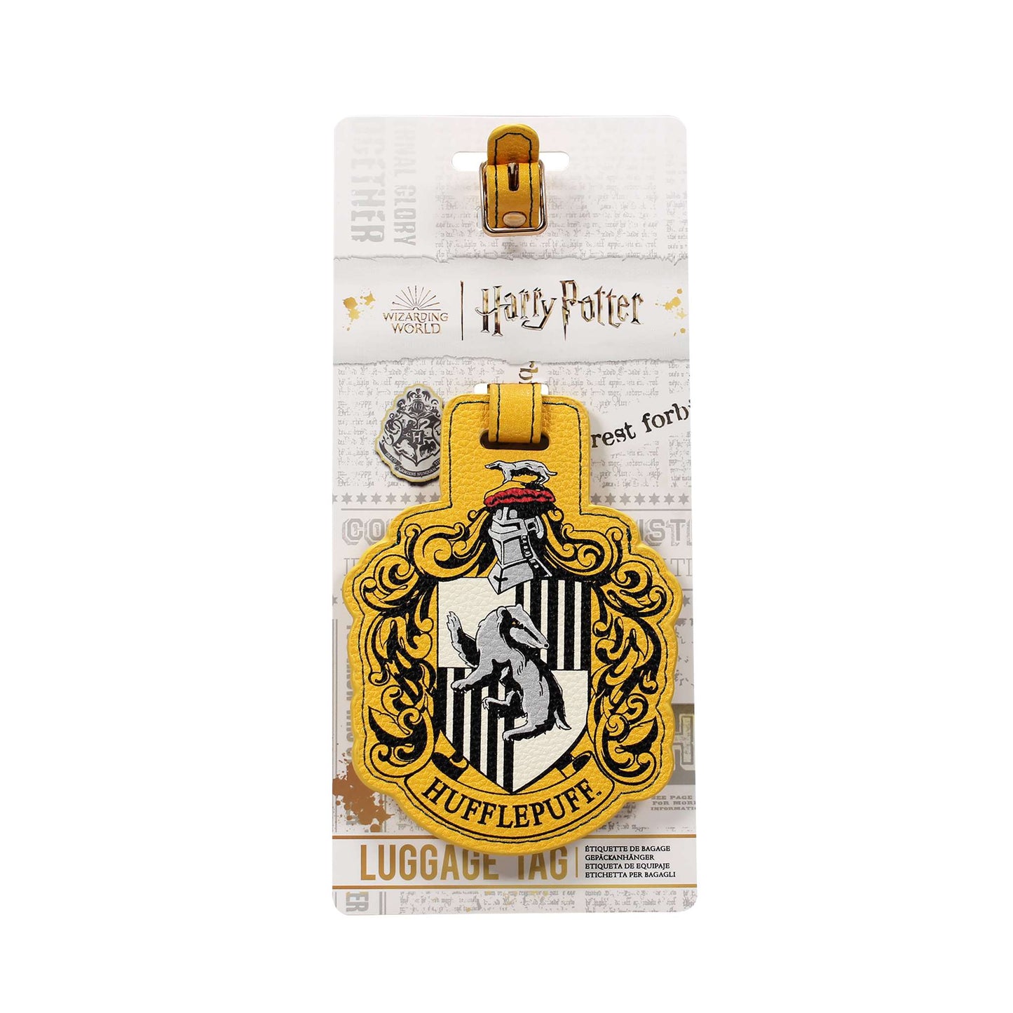 Luggage Tag PU Shaped - Harry Potter (Huffleff)