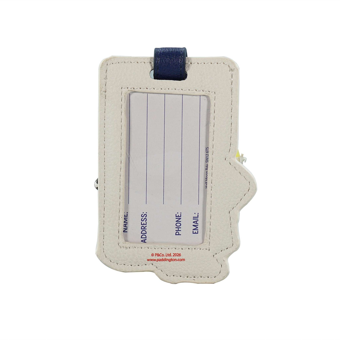 Paddington Bear London Shaped Faux Leather Luggage Tag