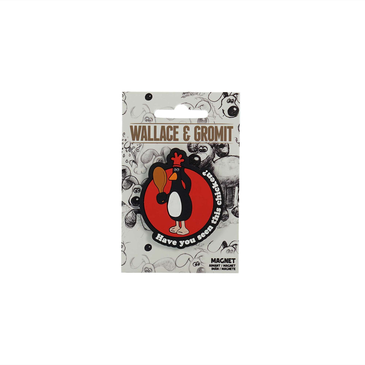 Wallace & Gromit Feathers McGraw Shaped Magnet