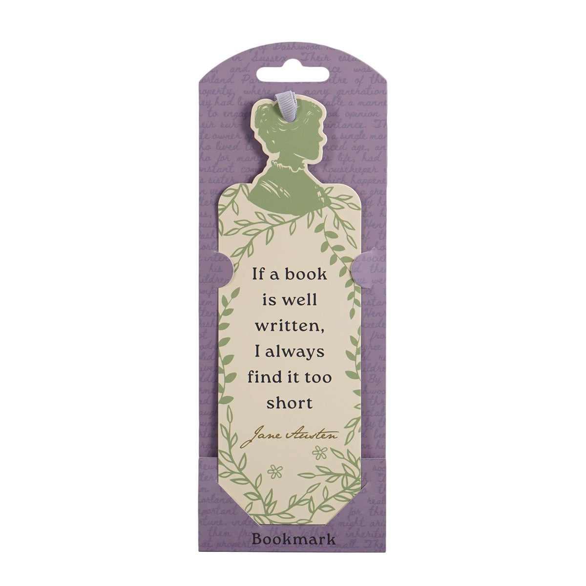 Jane Austen Well-Written Book Paper Bookmark