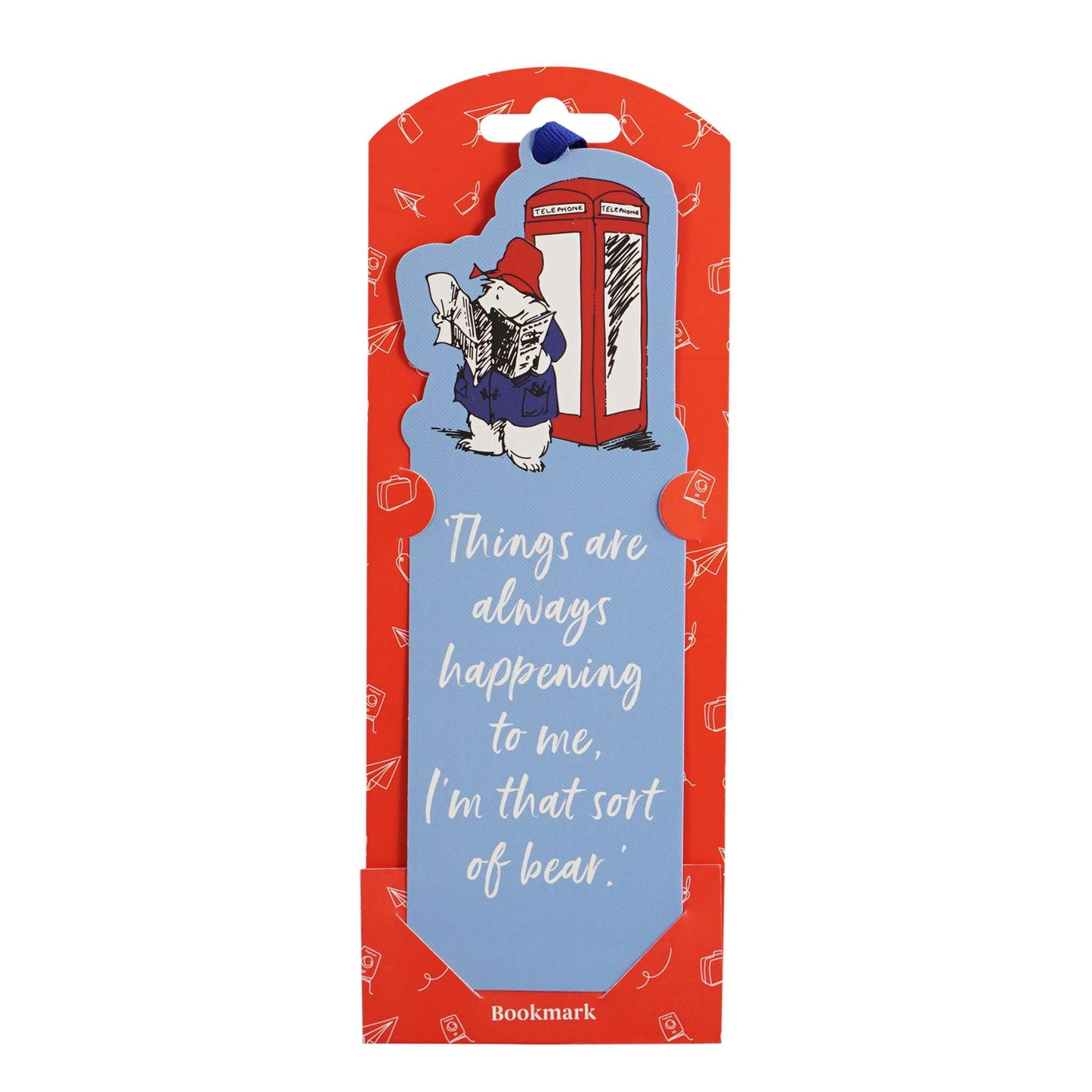 Paddington Bear Telephone Box Quote Bookmark