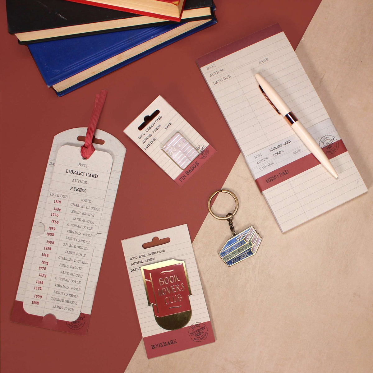 Library Card Pulteney Press Paper Bookmark