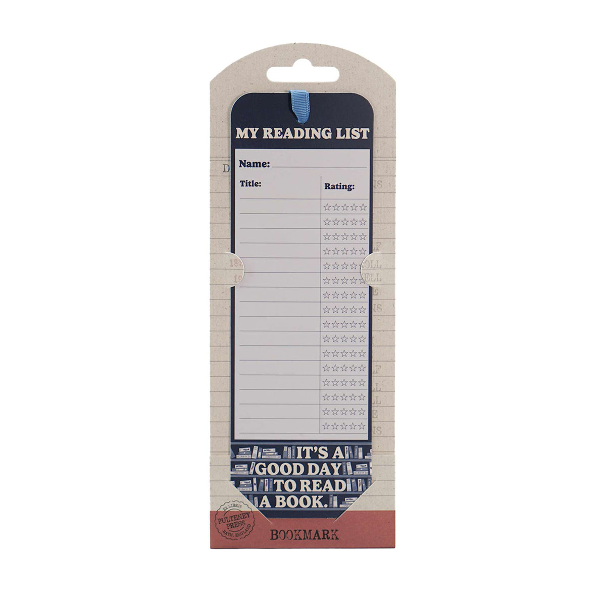 Bookmark Paper - Reading List -Its A Good Day To Read A Book