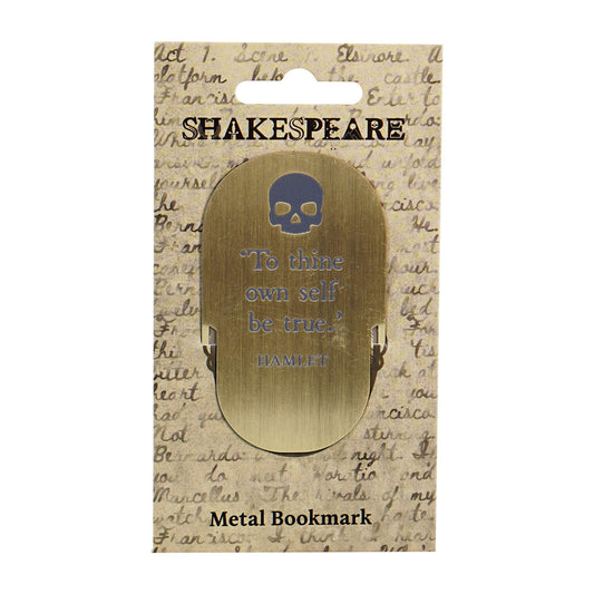 Shakespeare Hamlet Metal Quote Bookmark