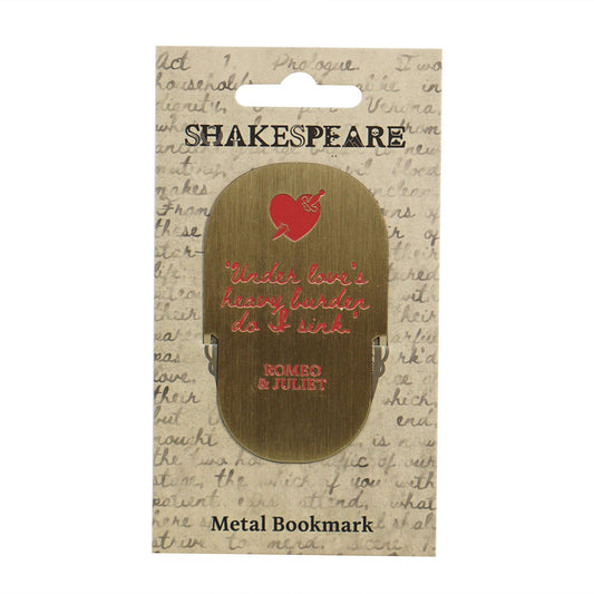 Shakespeare Romeo and Juliet Metal Bookmark