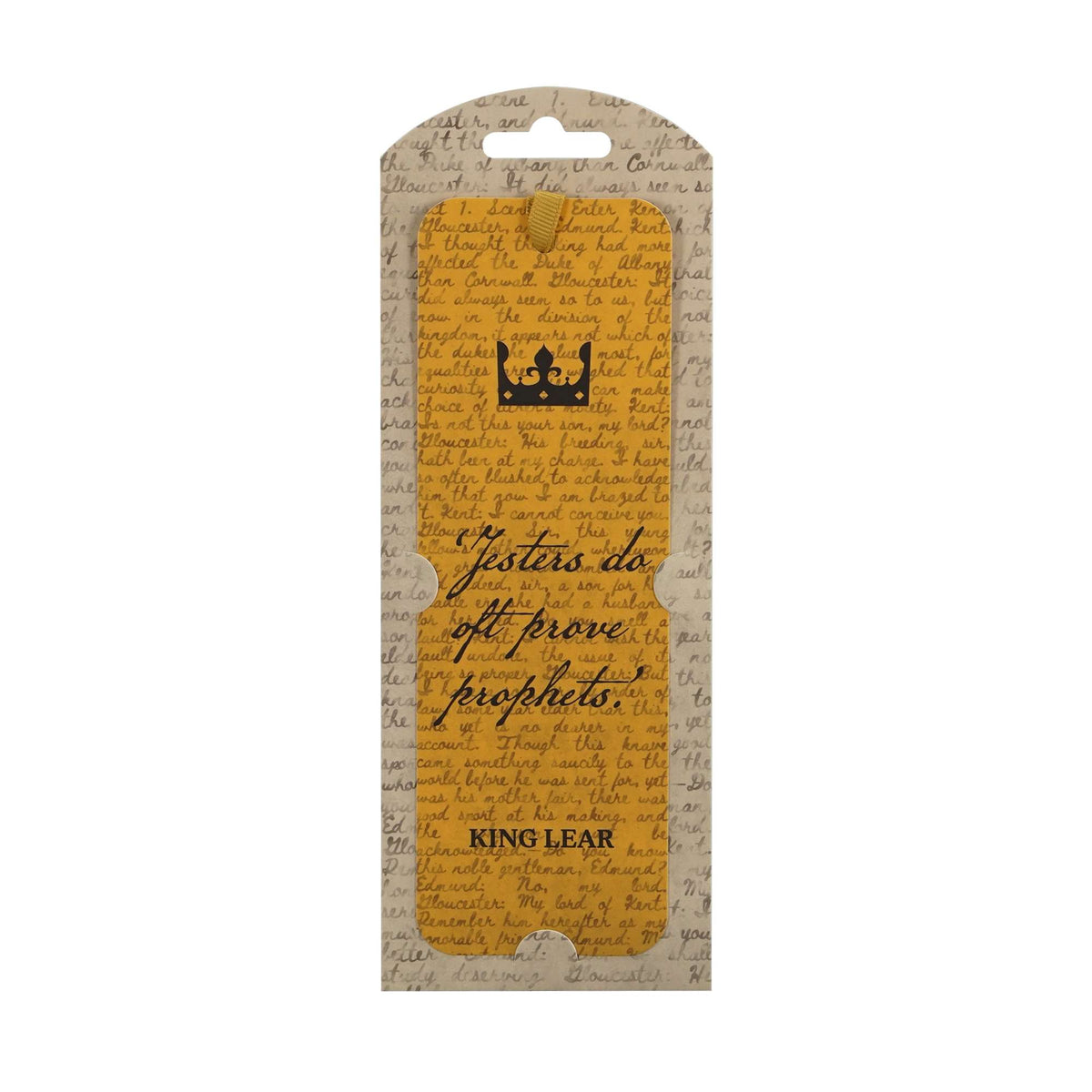 Shakespeare King Lear FSC Card Bookmark
