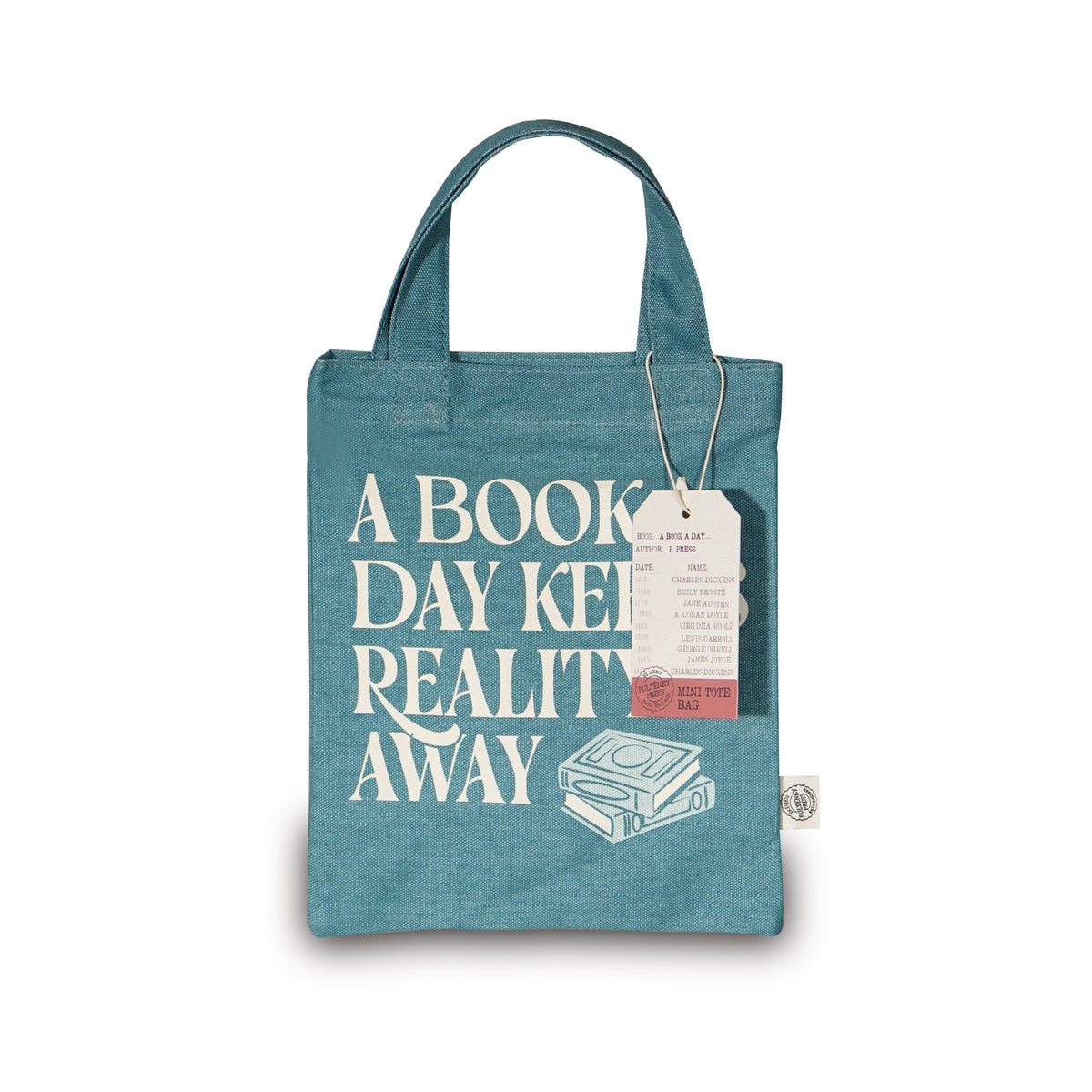 "A Book A Day" Recycled Cotton Small Tote Bag