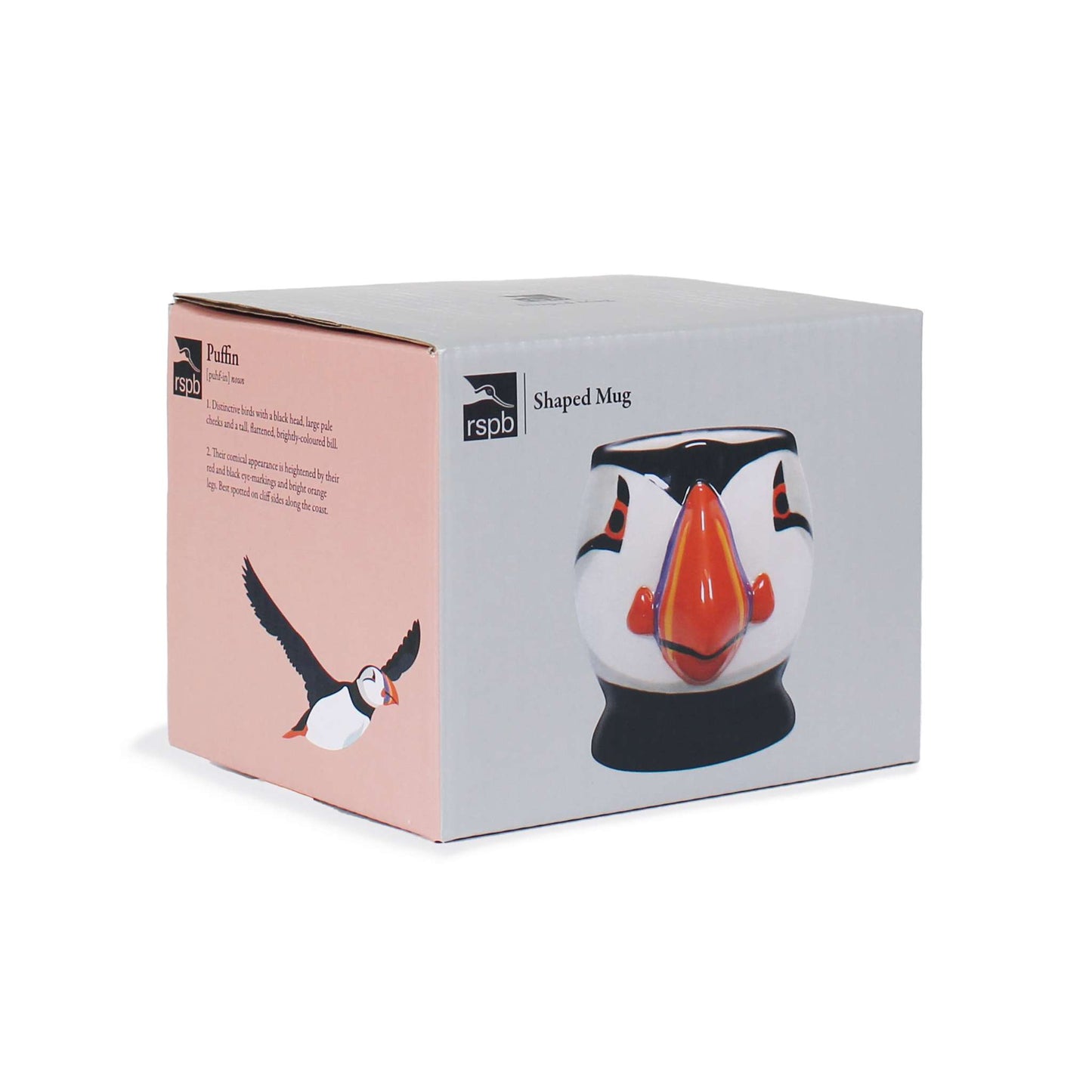 Mug Shaped Boxed - RSPB (Puffin Birds)