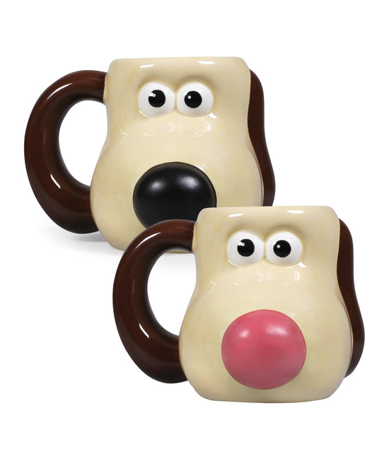 Wallace & Gromit Gromit Boxed Shaped Heat Changing Mug 480ml