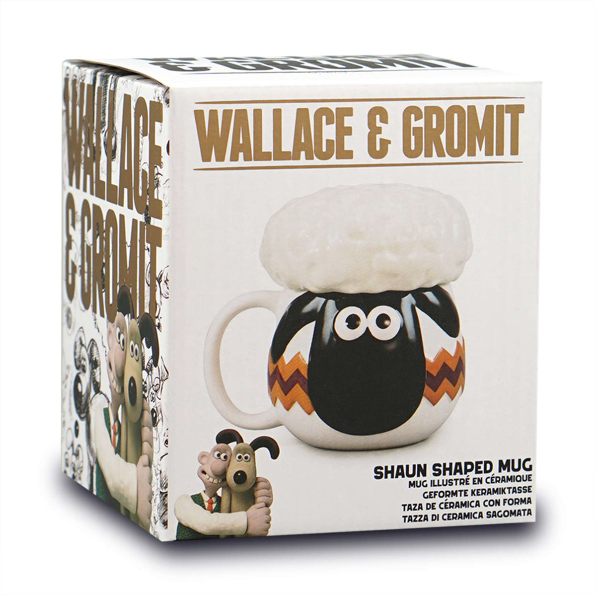 Shaun the Sheep Shaped 350ml Mug with Lid