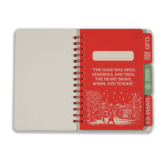 A Christmas Carol A5 Spiral Christmas Planner
