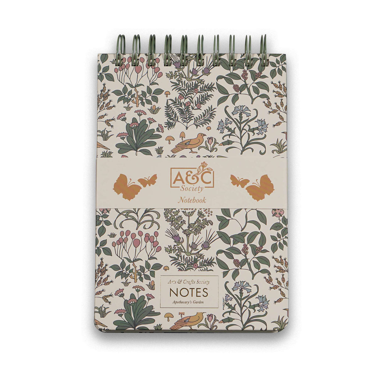 Charles Voysey Apothecary's Garden Oversized Spiral Bound Hardback A5 Notebook