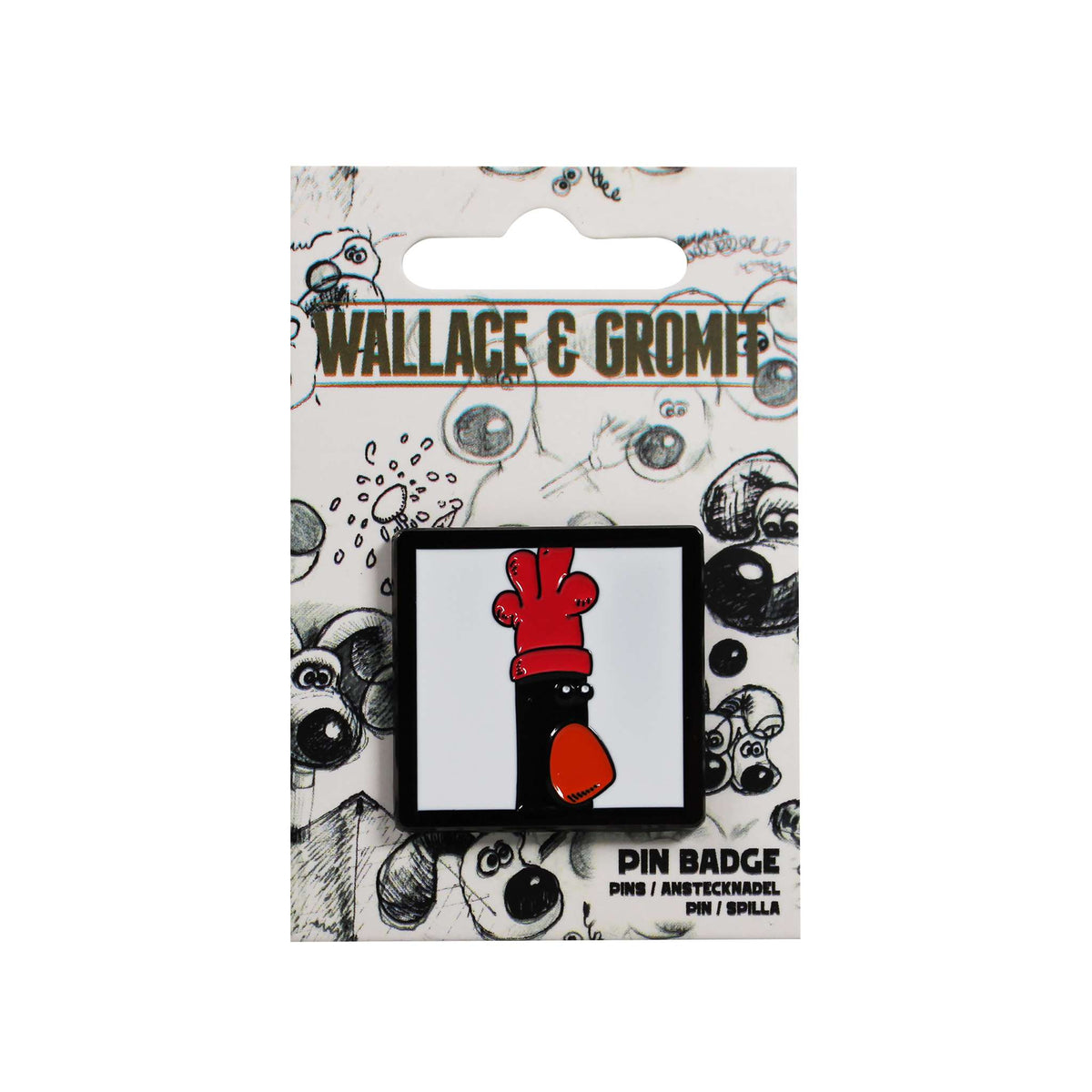 Wallace & Gromit Feathers McGraw Metal & Enamel Pin Badge