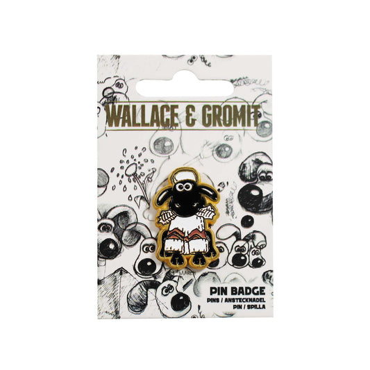 Wallace & Gromit Shaun the Sheep Metal & Enamel Pin Badge