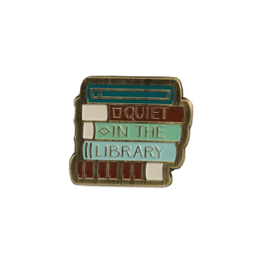 Pin Badge - Pulteney Press (Quiet in the Library)