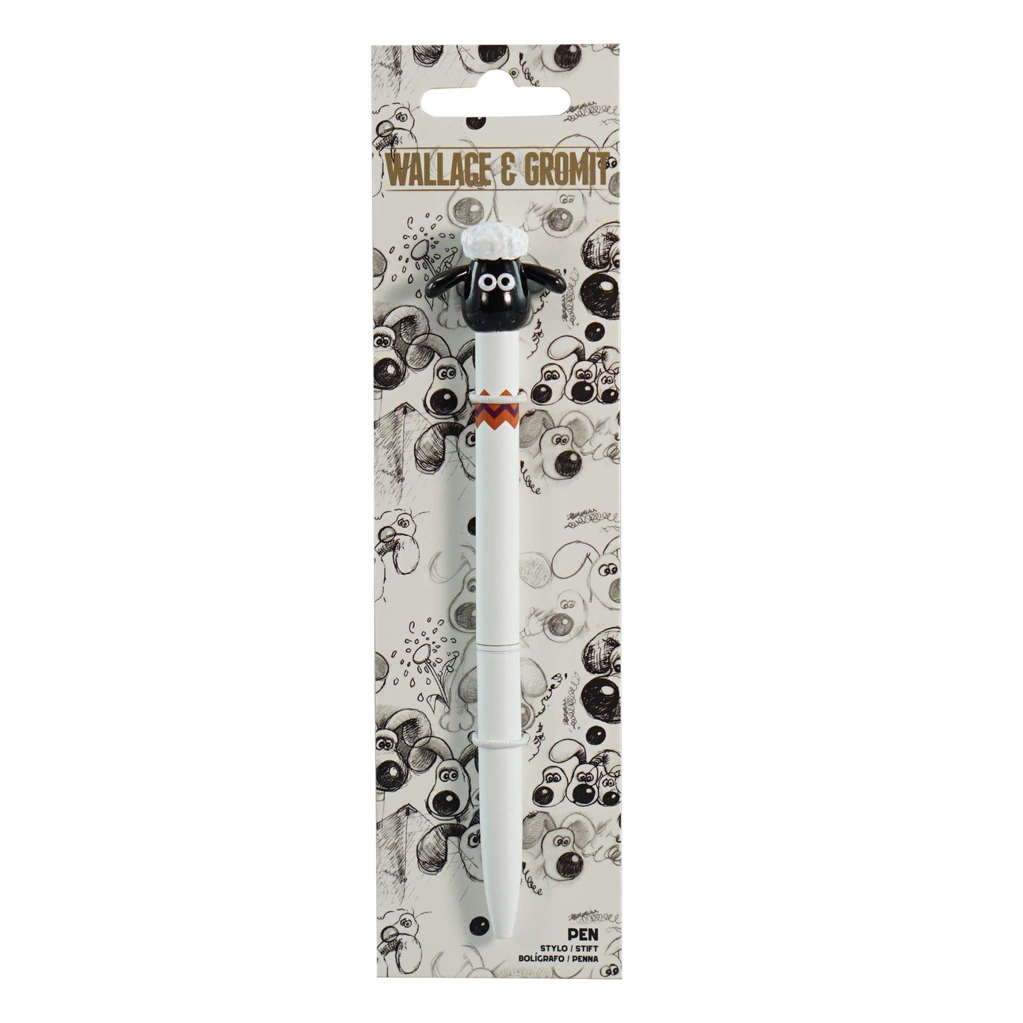 Shaun the Sheep Metal Pen with 3D Topper