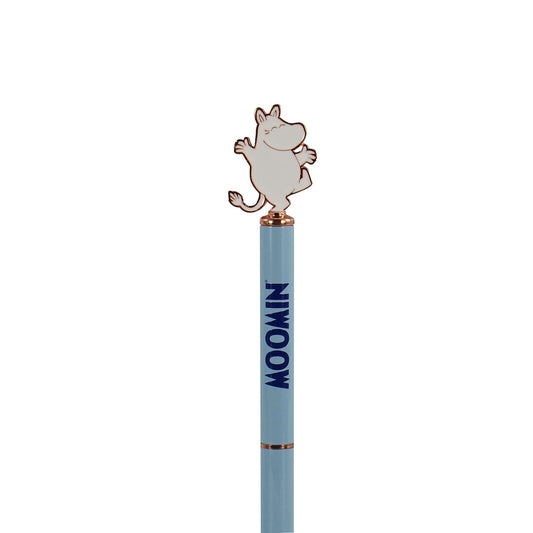 Moomin Moomintroll Blue Metal Topper Pen