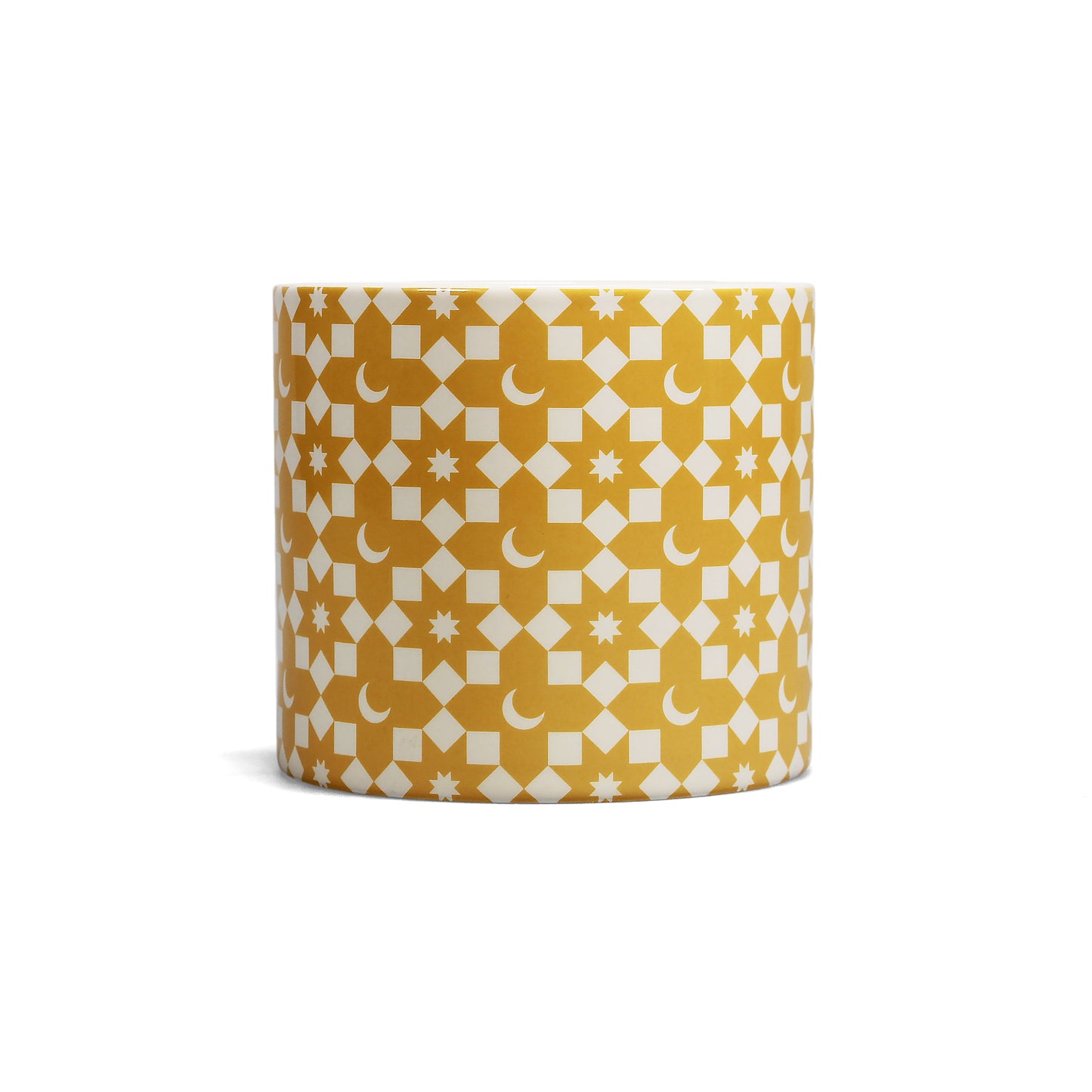 Shruti Designs Tiles Yellow Plant Pot